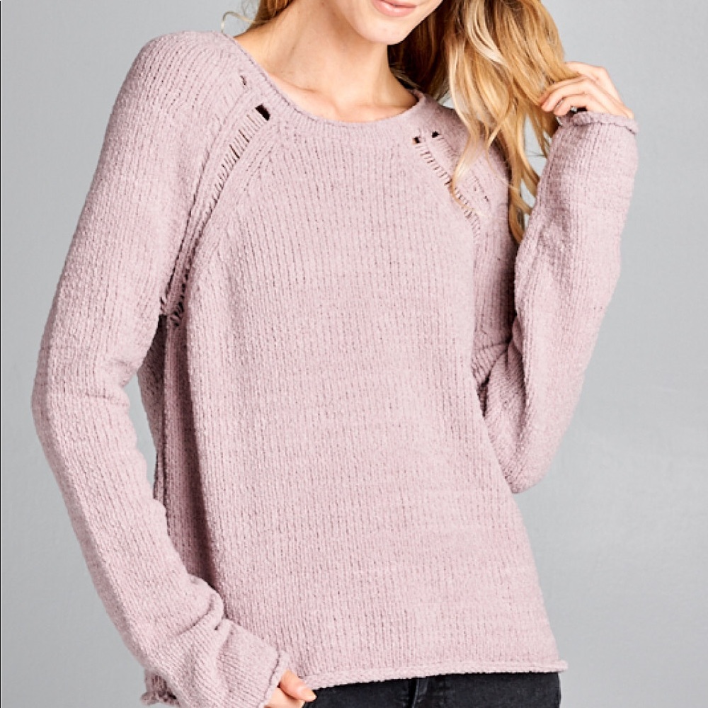 Knit mauve sweater